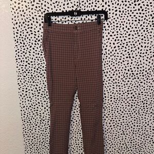 Men's Checkered Pants - Red and Black